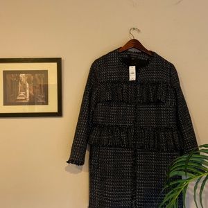 Ann Taylor Woven Coat NWT